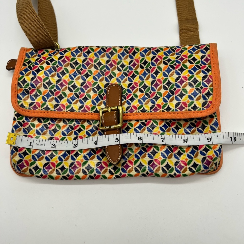 Fossil Multicolored Canvas Mini Crossbody Bag - image 7